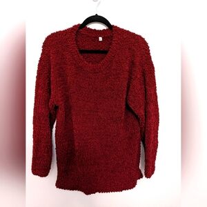 Red Large Soft Fluffy Sweater